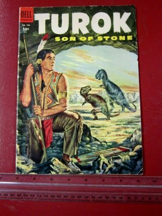 Dell 596 Issue One Of Turok Son Of Stone - - Dinosaur Comic Book