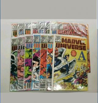 The Official Handbook Of The Marvel Universe 1 - 15 Complete Set Vf/nm Marvel