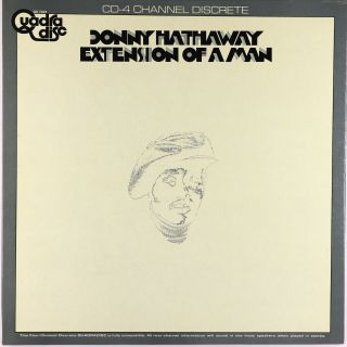 Donny Hathaway - Extension Of A Man Lp - Atco Quad Vg,