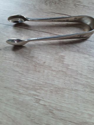 White Star Line Silver Sugar Tongs And Silver Patch Box