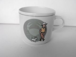 Rare Tintin And Snowy Porcelain Mug The Crab With Gloden Claws France 1996