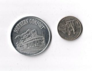 Vintage Southern Comfort Advertising Token Medal Aluminum