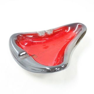 Vintage Craig & Seeley Limited Kidney - Shaped Glass Advertising Ashtray 405