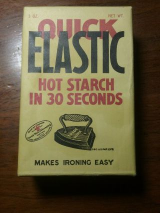 Vintage Quick Elastic Hot Starch Old Stock