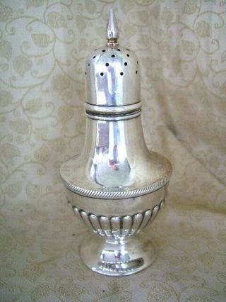 Silver Plated Sugar Caster/sifter/shaker 19cm Tall