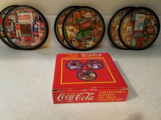 Coca Cola Collectors Edition Six Piece Coaster Set