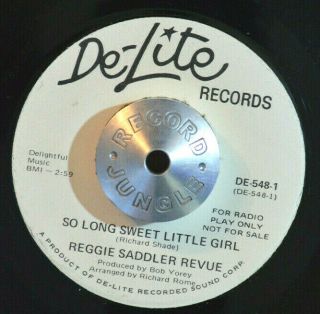 Northern Soul 45 - Reggie Saddler Revue - So Long Sweet Little Girl Promo Hear