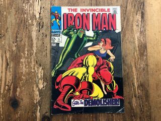 Iron Man 2 Marvel Comics 1968 1st Appearance Demolisher Silver Age Key @