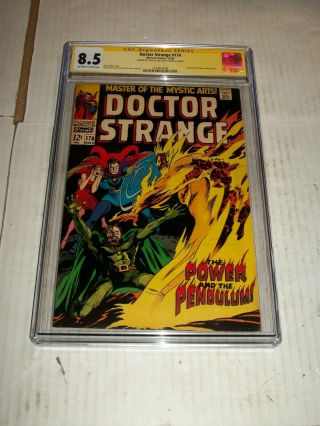 Marvel Doctor Strange 174 Cgc 8.  5 Ss Signed By Stan Lee