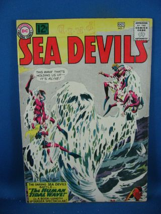 Sea Devils 7 Vg F 1962 Early Issue