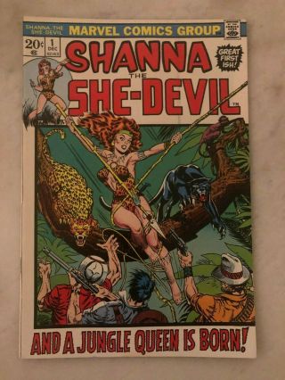 Shanna,  The She - Devil 1 (marvel,  1972).
