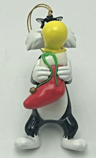 Danbury Looney Tunes Sylvester and Tweety Christmas Hanging Ornament 2