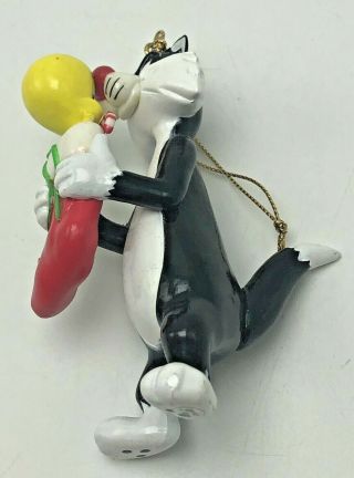 Danbury Looney Tunes Sylvester and Tweety Christmas Hanging Ornament 3