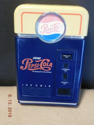 NIB 1998 Pepsi - Cola Coin Sorter Vending Machine Bank w Box Great Pepsi Collectib 2