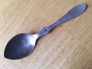 Heavy Sterling Or Plated Jam Spoon Unique Roberts And Belk,  Circa 1920,