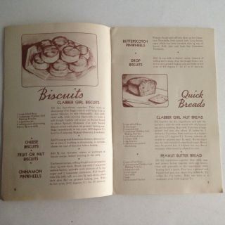 Old Baking Recipe Cookbook 1934 Clabber Girl Baking Book Cakes Cookies Breads 5