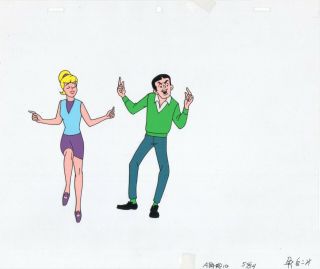 Archie Production Animation Art Cel Setup Filmation 1968 - 1969 6k