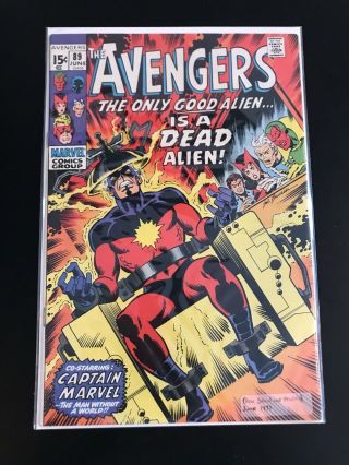 Avengers 89 Kree / Skrull War (part 1) Marvel 1971 Electrocution Cover Vf,