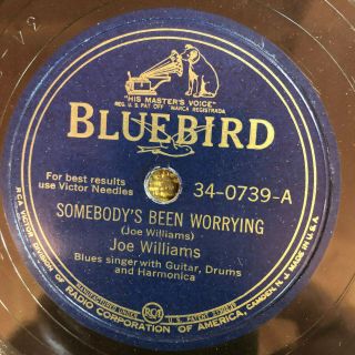 Bluebird 34 - 0739 Joe Williams Vitamin A Delta Blues 1940 78 Rpm E,