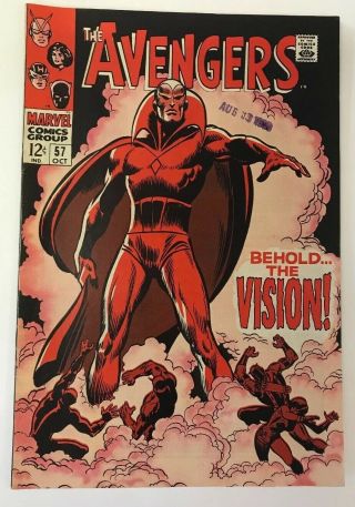 The Avengers 57 Marvel Comics 1968 Fn,  1st Vision Appearance & Ultron