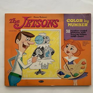 Hanna - Barbera’s The Jetsons 1963 Color By Number Coloring Book