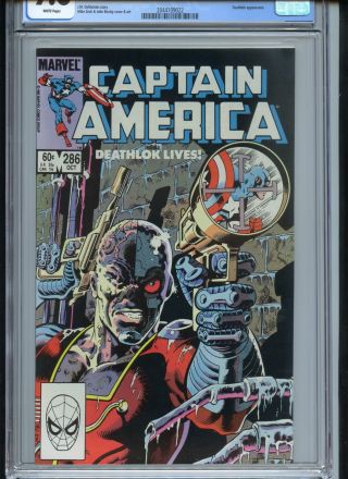 Captain America 286 Classic Deathlok Cover Cgc 9.  8 White