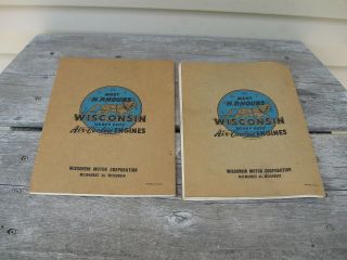 1952 & 1954 WISCONSIN AIR COOLED ABN AKN Engines Instruction Books Manuals 2