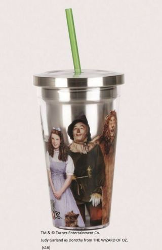 The Wizard Of Oz Cast Image 18 Oz.  Insulated Stainless Travel Cup,