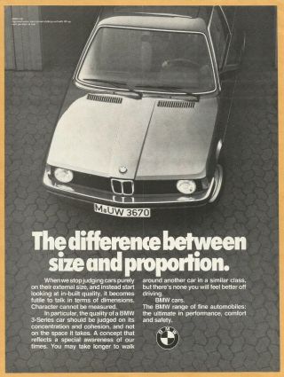 Bmw 3 - Series - 1980 Vintage Print Ad