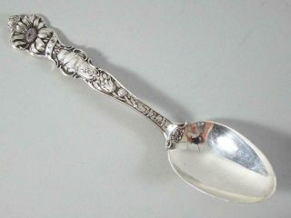 Wallace Sterling Silver Souvenir Spoon - Month Of April / Zodiac Sign - 5 7/8 "