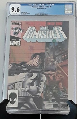 Punisher Limited Series 2 Cgc 9.  6 Marvel Comics White Pages