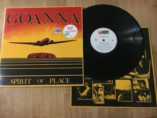 Goanna Spirit Of Place 12 " Lp 1982 Wea Made In Australia 600127