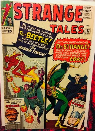 Strange Tales 123,  1964,  Silver - Age 1st App Of The Beetle