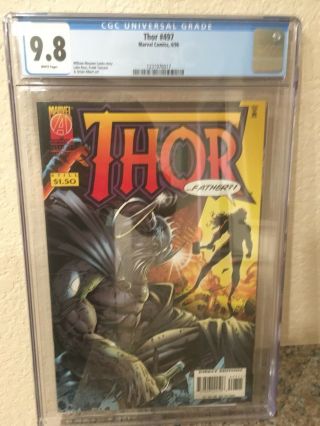 Thor 497 1996 " Thor Must Die " Cgc 9.  8