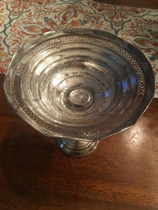 Vintage Sterling Silver Weighted Pedestal Candy Dish 4