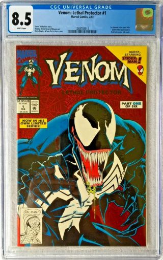 Cgc 8.  5 Venom: Lethal Protector 1.  1st Venom In Own Title.  Spider - Man.