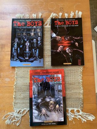 The Boys Limited Anniversary Edition Volume 2 Hardcover.  Volumes 1 & 3 Paperback