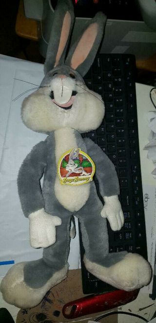 Vintage 24k Special Effects Bugs Bunny Plush Warner Bros Looney Tunes W/tag 1992
