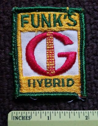 Vintage Funks G Hybrid Seed Corn John Deer Ih International Harvester Patch
