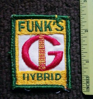 Vintage FUNKS G Hybrid Seed Corn JOHN DEER IH INTERNATIONAL HARVESTER PATCH 2
