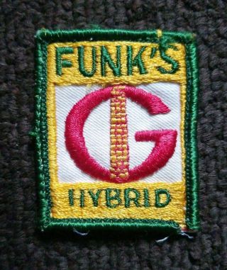 Vintage FUNKS G Hybrid Seed Corn JOHN DEER IH INTERNATIONAL HARVESTER PATCH 3