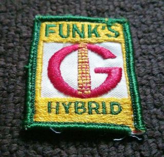 Vintage FUNKS G Hybrid Seed Corn JOHN DEER IH INTERNATIONAL HARVESTER PATCH 4