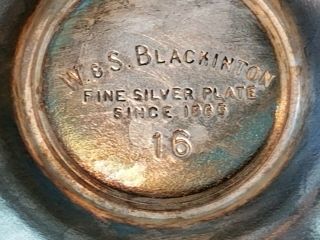 VINTAGE W&S BLACKINTON FINE SILVER PLATE WINE GOBLET 16 SET OF 2 6