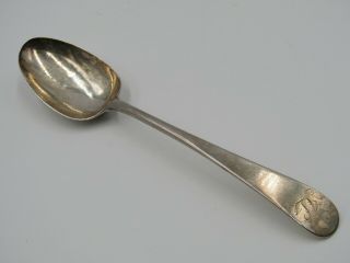 Vintage English Sterling Silver Table Serving Spoon Made In London England