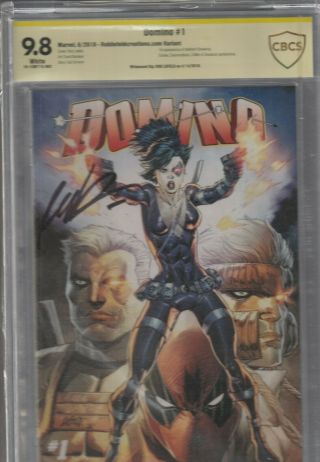 Domino 1 Cbcs 9.  8 Signed By Rob Liefeld Variant