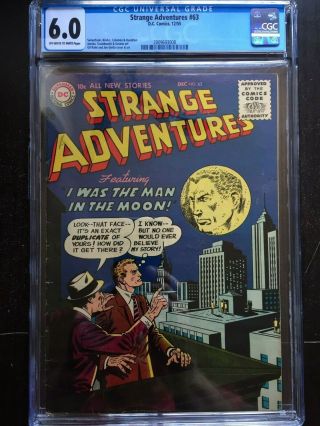 Strange Adventures 63 Cgc Fn 6.  0; Ow - W; Scarce; Man In The Moon