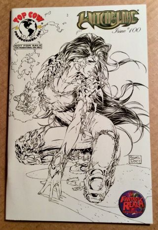 Witchblade 100 (2006) Top Cow; Michael Turner Promotional B & W Variant Cover