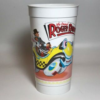 Who Framed Roger Rabbit Mcdonalds Coca Cola Plastic Cup From 1988 Movie Vintage