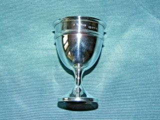 Antique Solid Silver Hallmarked Birmingham Egg Cup 1922 Art Deco No Initials