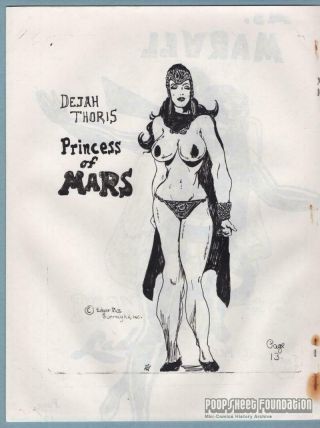 FEMALES comic fanzine RANDY H.  CRAWFORD topless superhero pinup mini - comix 1976 5